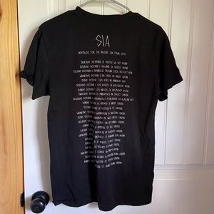 SIA Concert Tee Shirt - 2016 Tour Official Merch